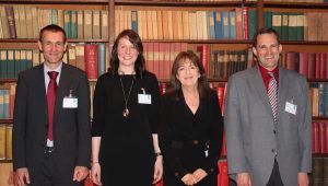 Photo of Prof. Len Shaffrey, Liz Walsh, Evelyn Cusack, Dr Mike Brennan