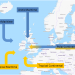 image of Air mass sources for Ireland