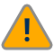 Orange warning icon