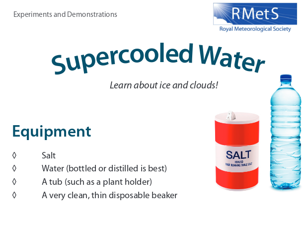 Royal Meteorological Society - Experiments and Demonstrations