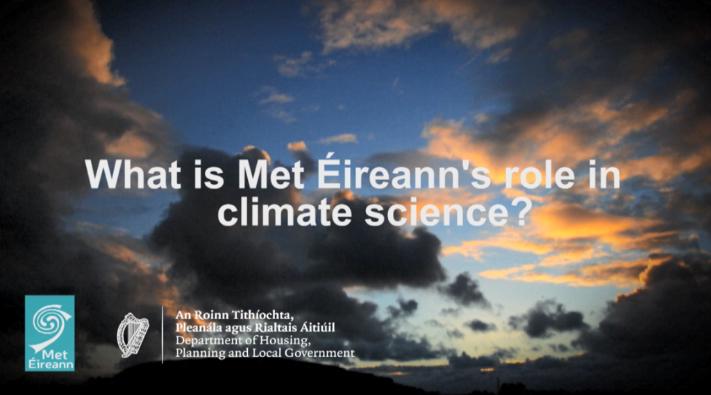 What is Met Éireann's role in climate science?