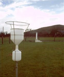 Figure 1 Rainwater sampling at EMEP sites