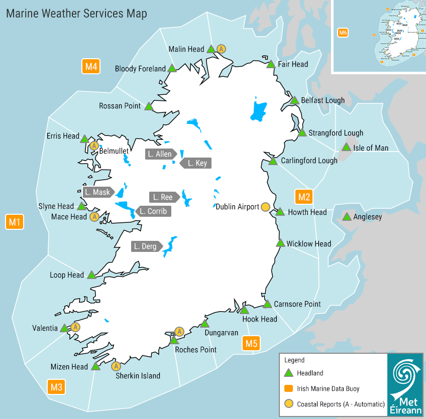 Marine Weather Services map