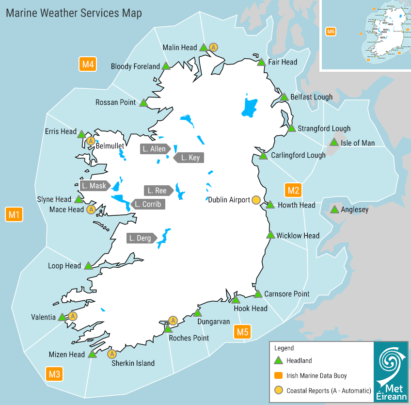 Image of Marine Weather Services map