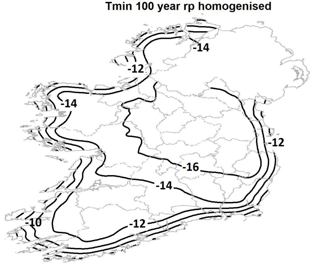 New Temperatures Return Periods for Ireland Met Éireann The Irish