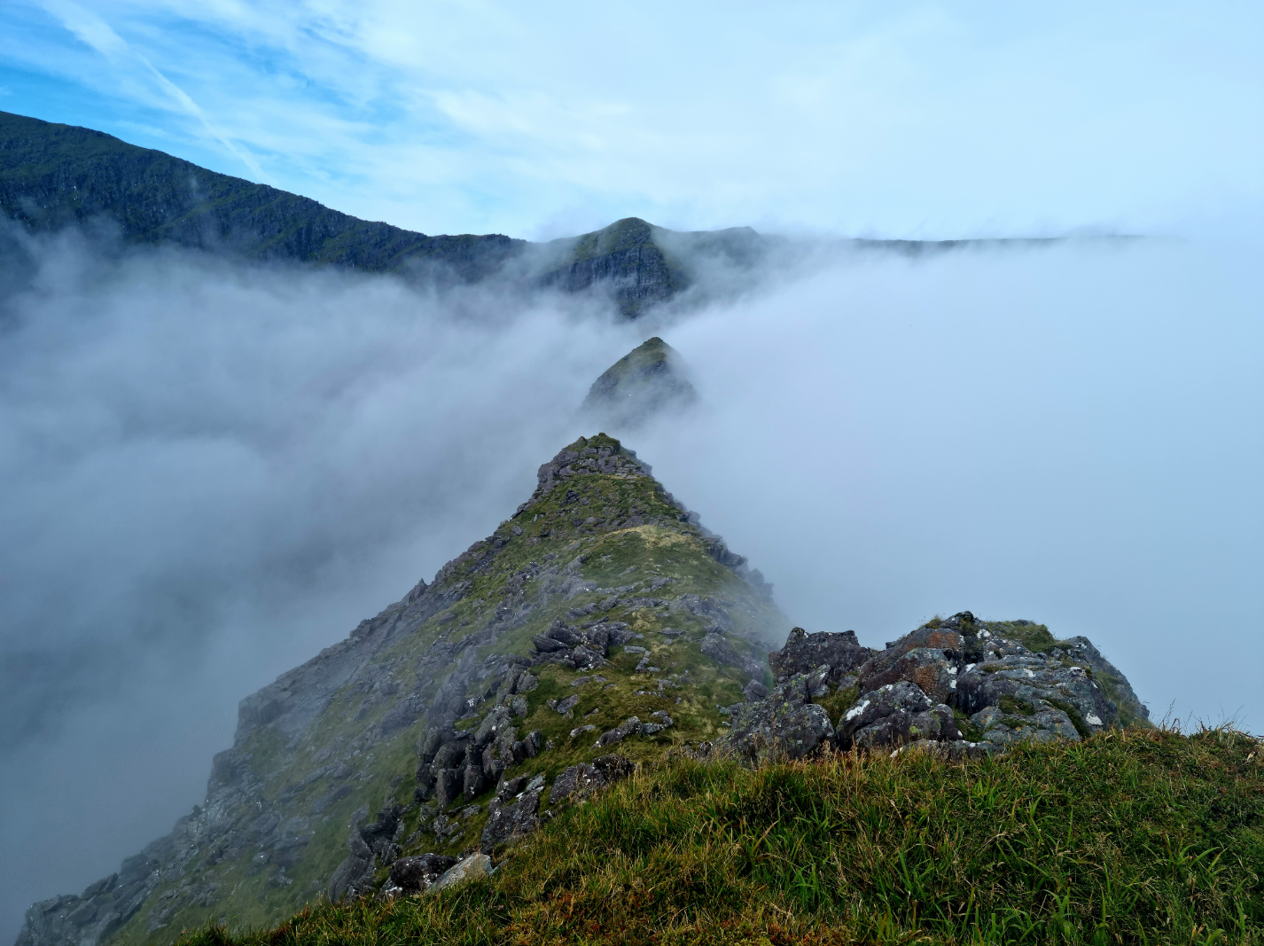 Inversion on Faha Ridge, Kerry. Photo by Emily Gleeson
