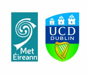 Met Éireann and UCD logos