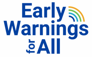 ‘Early Warnings for all’ logo. image credit: WMO