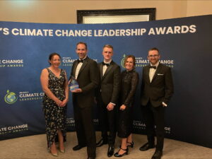 Members of the Climate Services Division with the Public Sector Organisation of the Year prize at the Irish Climate Change Leadership Awards