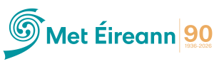 Met Éireann 90th Anniversary logo