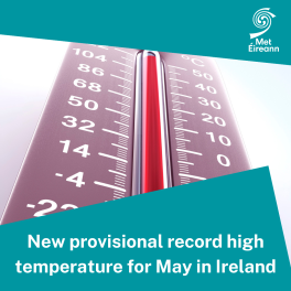 May Maximum Temperature record broken for Ireland