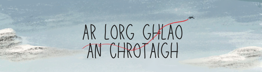 Banner with title 'chasing the curlew's call'