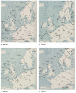  Daily Weather Reports from 1887 at 8 AM. The contours show estimated height of mercury (in inches) at that location. 30.1 in. of mercury is approximately 1019.3 hPa, 30.2 in. is approximately 1022.7 hPa, 30.3 in. is approximately1026.1 hPa, 30.4 in. is approximately 1029.5 hPa and 30.5 in. is approximately 1032.8 hPa.