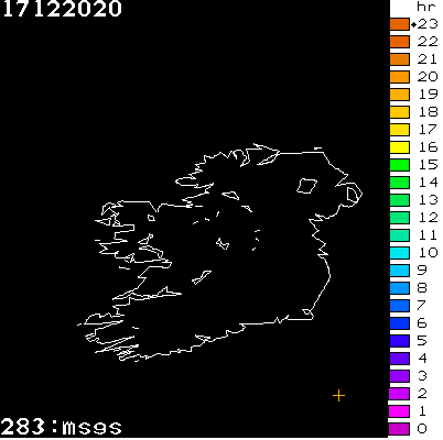 Lightning Report for Ireland on Thursday 17 December 2020