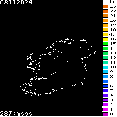 Lightning Report for Ireland on Friday 08 November 2024