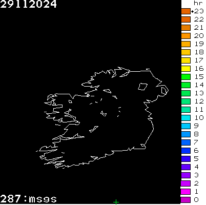 Lightning Report for Ireland on Friday 29 November 2024