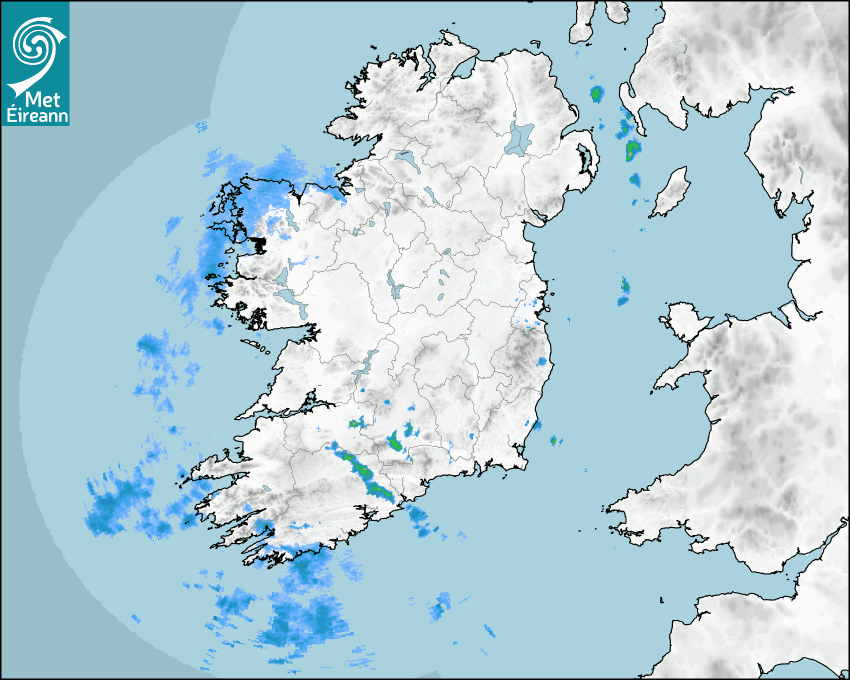 Met Eireann Rainfall Radar
