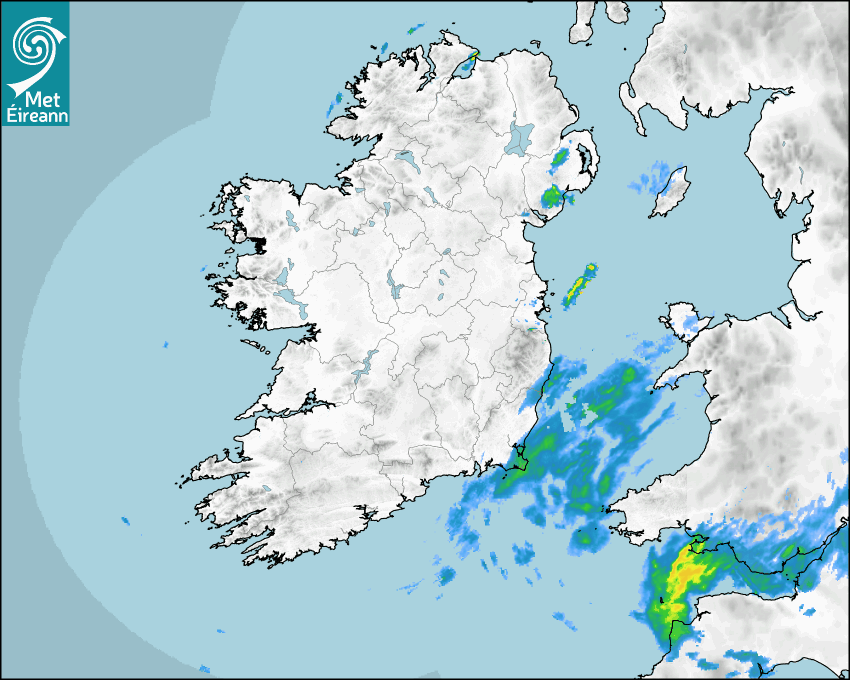 Met Eireann Rainfall Radar