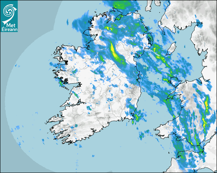 Met Eireann Rainfall Radar