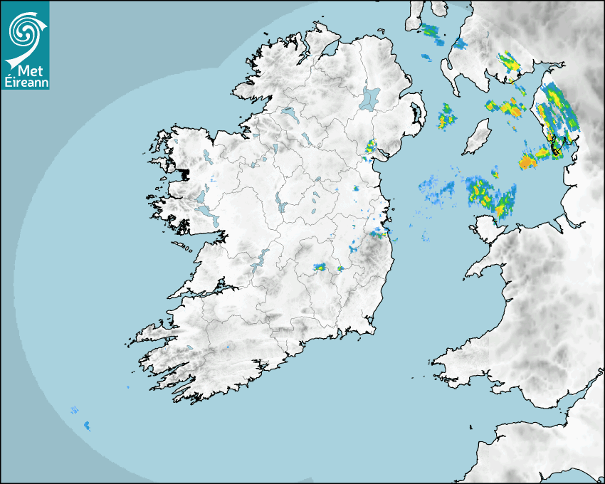 Met Eireann Rainfall Radar