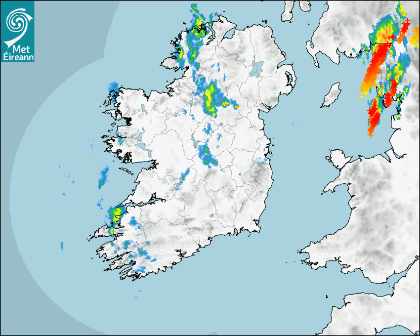 Met Eireann Rainfall Radar
