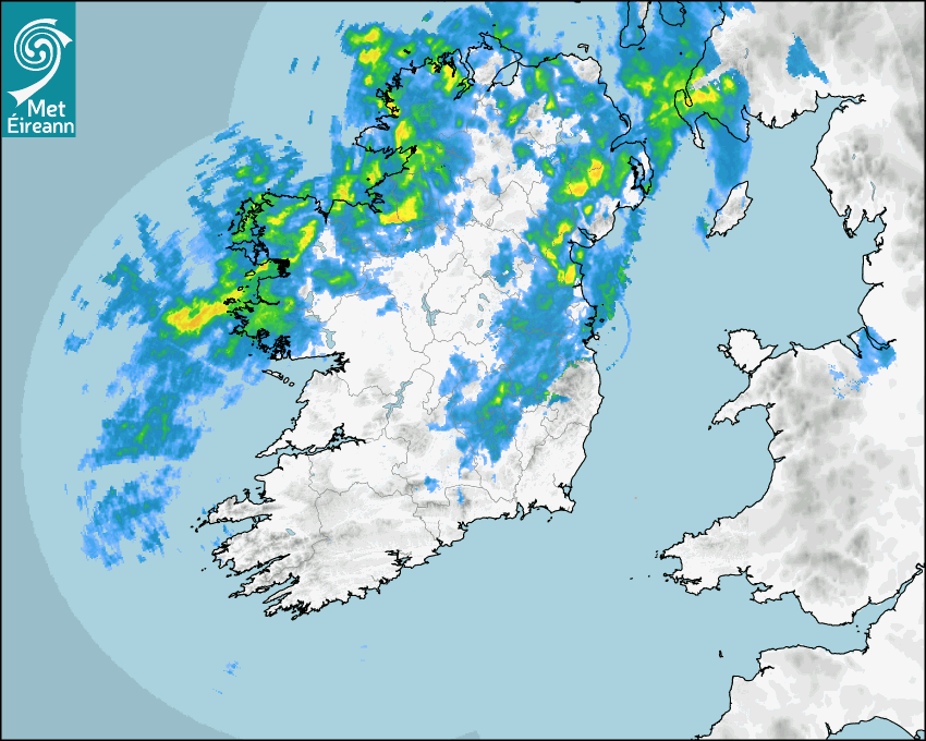 Met Eireann Rainfall Radar