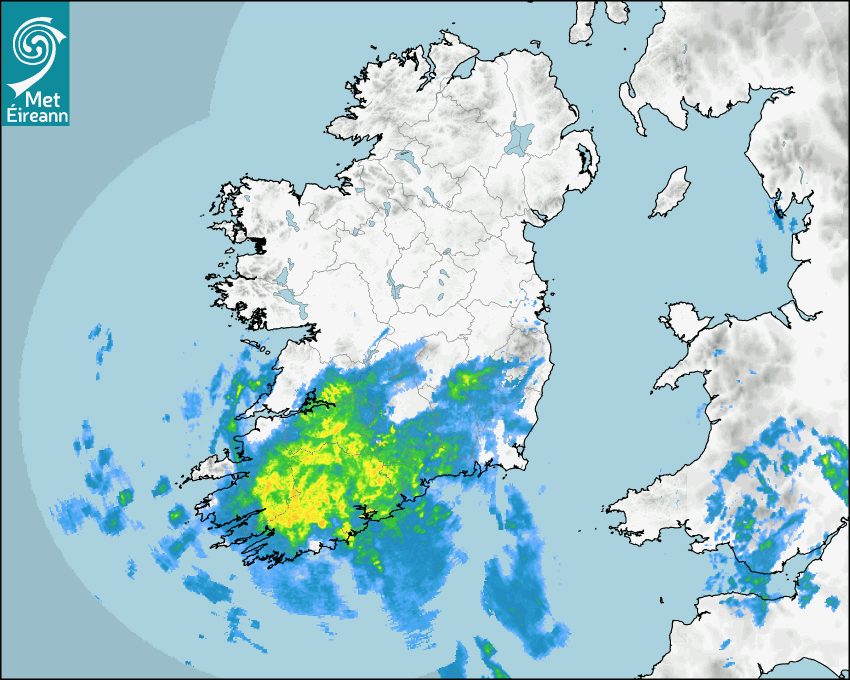 Met Eireann Rainfall Radar