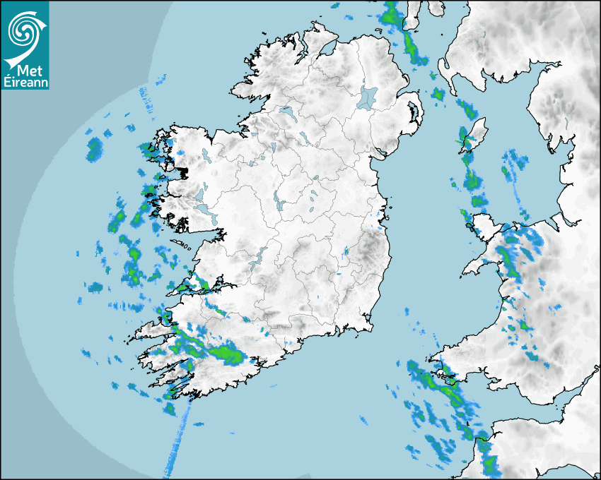 Met Eireann Rainfall Radar