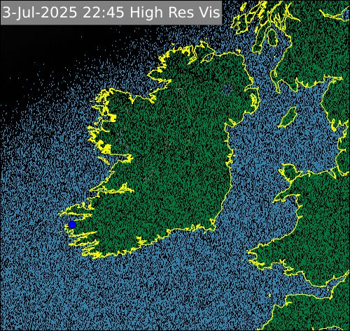 Satellite imagery at 21:45