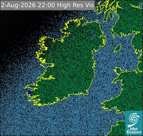 Satellite imagery at 21:00