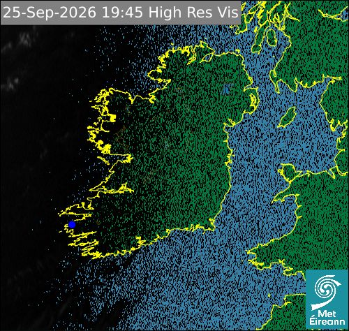 Satellite imagery at 18:45