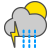 Rain showers and thunder